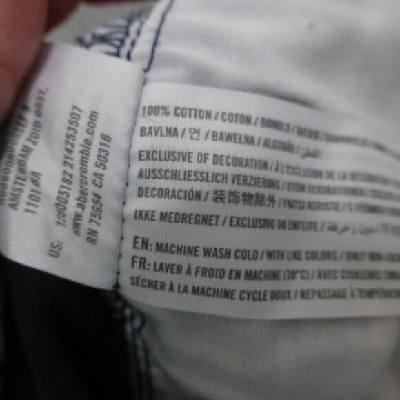 Abercrombie Fitch Shorts Mens 31 Blue Flat Front Preppy Pockets School Casual - Picture 4 of 9